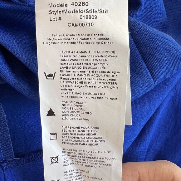 Joseph Ribkoff Royal Blue One Shoulder Embellished Party Dress - Picture 9 of 10